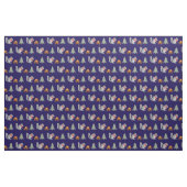 Weihnachtsseichhörnchen Roastnüsse auf Log Fire Stoff (Yard (91,4 cm))