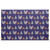 Weihnachtsseichhörnchen Roastnüsse auf Log Fire Stoff (Fat Quarter (45,7 x 55,9 cm))