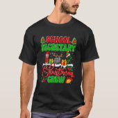 Weihnachtssekretär Crew Santa Reindeer Elf T-Shirt (Vorderseite)