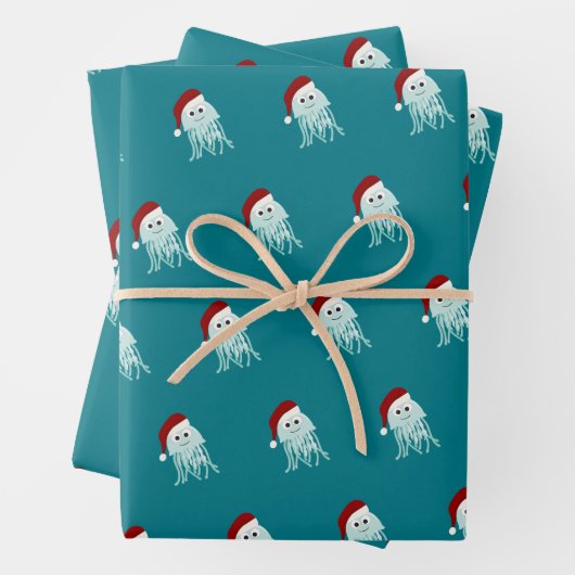 Weihnachtssellfisch Geschenkpapier Set (Beispiel)