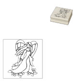 Weihnachtssengelkunst Briefmarke Gummistempel (Stempel)