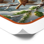 Weihnachtsserenade der amerikanischen Robins Poster (Ecke)