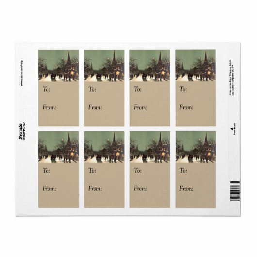 Weihnachtsservice Vintager Geschenktag (Vorne)