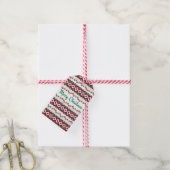 Weihnachtsservietten Geschenkanhänger (Mit Garn)