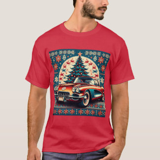 Weihnachtsshirt Chevrolet Corvette 1957 T-Shirt