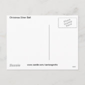 Weihnachtssilber Feiertagspostkarte (Rückseite)