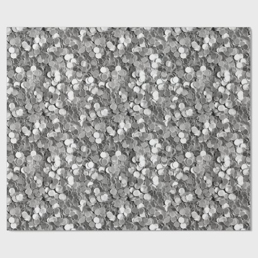 Weihnachtssilber Geschenkpapier (Flach)