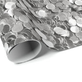 Weihnachtssilber Geschenkpapier (Rolleneckpunkt)