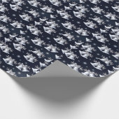 Weihnachtssilber Geschenkpapier (Ecke)