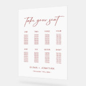 Weihnachtssitze Übersicht 8 Tische Acrylschild (Winkel)