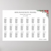 Weihnachtssitzplan Poster (Vorne)