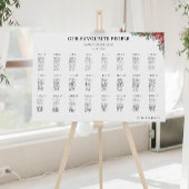 Weihnachtssitzplan Poster