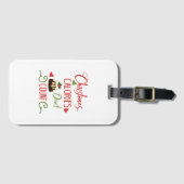 Weihnachtsskalorien zählen nicht zu den lustigen U Gepäckanhänger (Vorderseite (Horizontal))