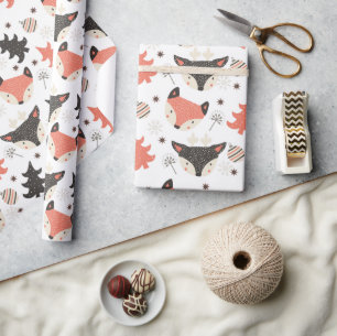Weihnachtsskandinavische Tiere verpacken Papier Geschenkpapier