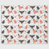 Weihnachtsskandinavische Tiere verpacken Papier Geschenkpapier (Flach)