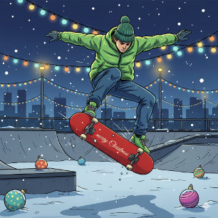 Weihnachtsskateboard als perfekte Geschenkidee Skateboard