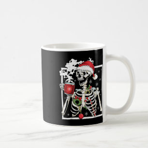 Weihnachtsskelett mit einem Lächeln am Schädel tri Kaffeetasse