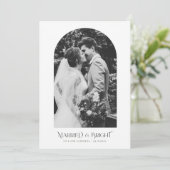 Weihnachtsskriptauftakt Hochzeitskündigung Karte (Stehend Vorderseite)