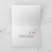 Weihnachtsskripte mit Baby Footprints Karte (Innenseite)