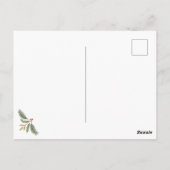 Weihnachtsskripte und Grüntöne Feiertage Multi-Fot Postkarte (Rückseite)