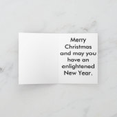 Weihnachtsskulptur 2 feiertagskarte (Innenseite)