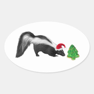 Weihnachtsskunk Stickers
