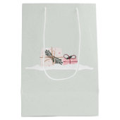 Weihnachtssleigh mit Geschenken Mittlere Geschenktüte (Rückseite)