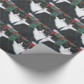 WeihnachtsSmokings-Katzen-Packpapier Geschenkpapier (Ecke)