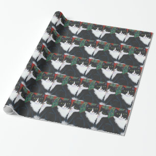WeihnachtsSmokings-Katzen-Packpapier Geschenkpapier