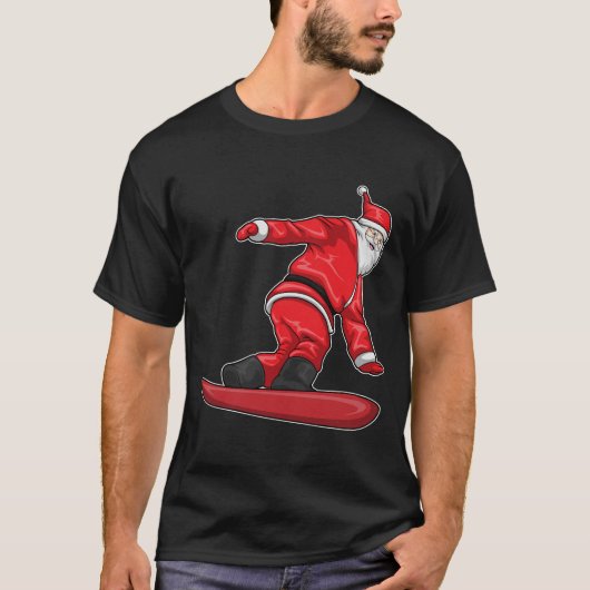 Weihnachtssnowboard T-Shirt (Vorderseite)