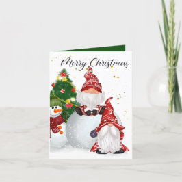 Weihnachtssnowman Feiertagskarte