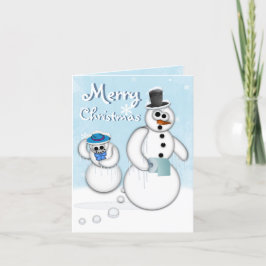 WeihnachtsSnowman kacken Karte