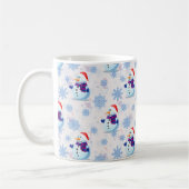 Weihnachtssnowman Surface Pattern Kaffeetasse (Links)