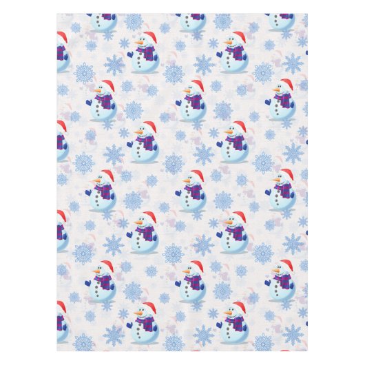 Weihnachtssnowman Surface Pattern Tischdecke (Vorderseite)