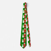 Weihnachtssnowmann niedlich krawatte (Vorderseite)