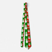 Weihnachtssnowmann niedlich krawatte (Rückseite)