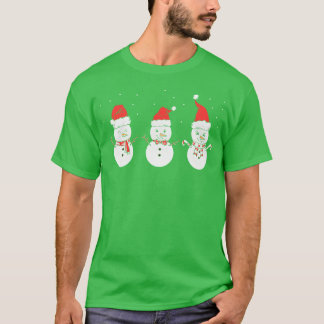 Weihnachtssnowmans Christmasree Hood Vintag T-Shirt