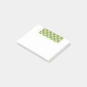Weihnachtssnowmen Muster Post-it Klebezettel (angewinkelt)
