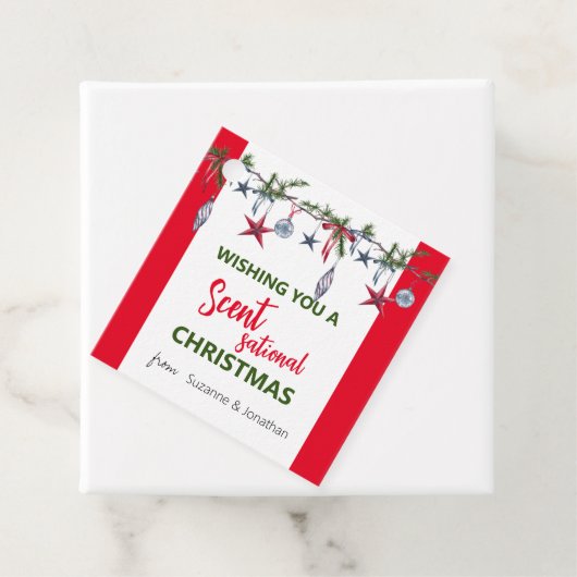 Weihnachtssoap Candle Scentsational Geschenkanhänger (Beispiel)