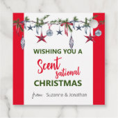 Weihnachtssoap Candle Scentsational Geschenkanhänger (Rückseite)