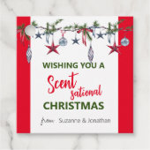 Weihnachtssoap Candle Scentsational Geschenkanhänger (Vorderseite)