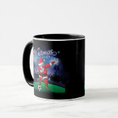 Weihnachtssoccer Tasse (Vorderseite Links)