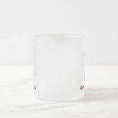Weihnachtssock-Affe-Tasse Mattglastasse (Mittel)