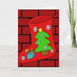 Weihnachtssocke 2 feiertagskarte