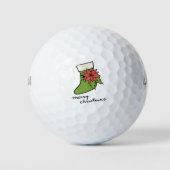 Weihnachtssocke Golfball (Vorderseite)