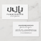 Weihnachtssocke Visitenkarte (Vorne/Hinten)