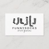 Weihnachtssocke Visitenkarte (Vorderseite)