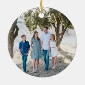 Weihnachtssocken als Familie von vier Keramik Ornament (Hinten)