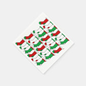 Weihnachtssocken für Strümpfe Serviette (Ecke)