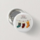 Weihnachtssocken Geschenke Button (Vorne & Hinten)